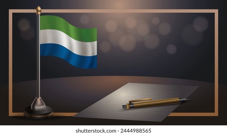 Sierra Leone National Day, template banner vector Illustration