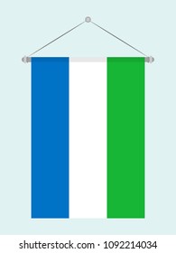Sierra Leone national flag 