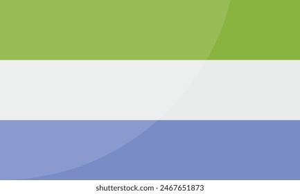 Sierra Leone National Flag for background, backdrop. Vector illustration