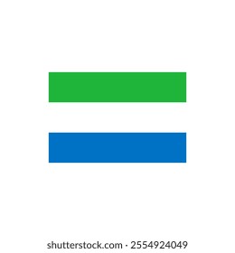 Sierra Leone national flag vector isolated 