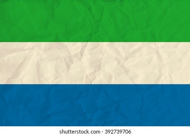 Sierra Leone  paper  flag