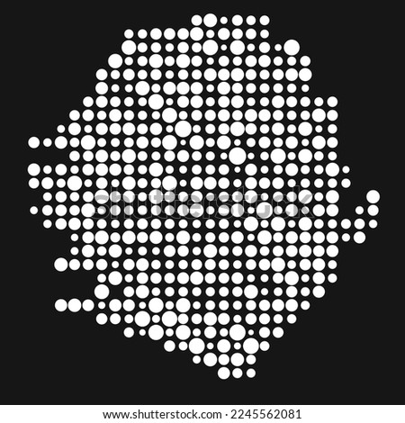 Sierra leone Silhouette Pixelated pattern map illustration Stock photo © 