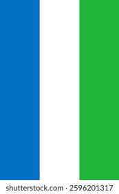 Sierra Leone Vertical Flag, Vertical Flag Sierra Leone