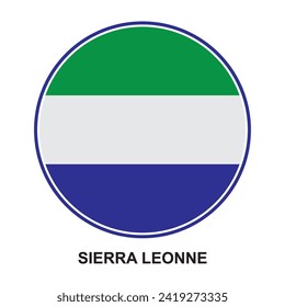 Sierra leonne flag icon vector illustration design