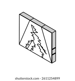 siesmic collapse isometric icon vector. siesmic collapse sign. isolated symbol illustration