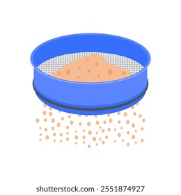 Sieve Flat Icon, Vector illustration