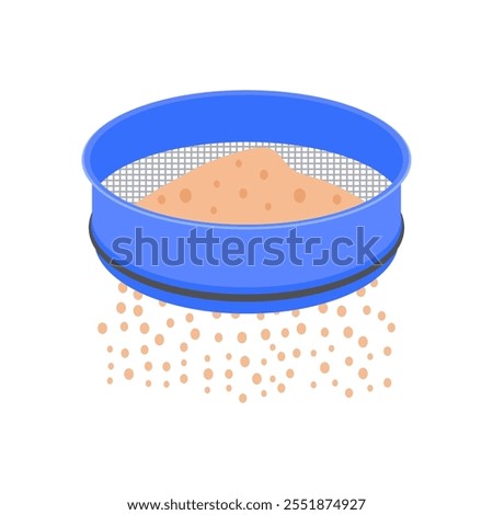 Sieve Flat Icon, Vector illustration