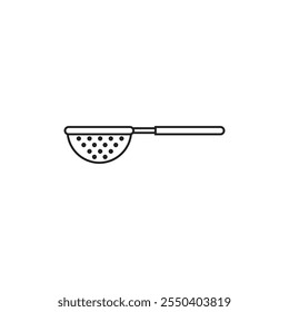 Sieve icon linear logo isolated