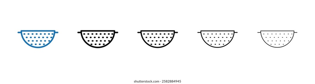 Sieve icon Outline vector logo for web ui