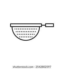 Sieve icon simple black line style.