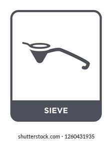 sieve icon vector on white background, sieve simple element illustration