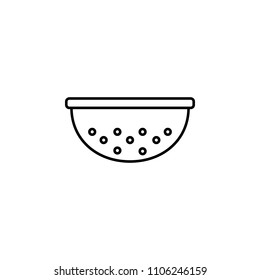 sieve outline icon. Element of kitchen tools icon for mobile concept and web apps. Thin line sieve outline icon can be used for web and mobile
