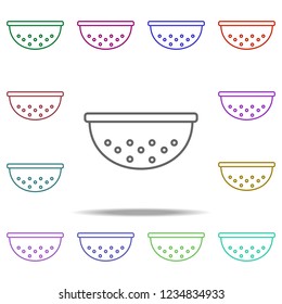 sieve outline icon. Elements of restaurant in multi color style icons. Simple icon for websites, web design, mobile app, info graphics