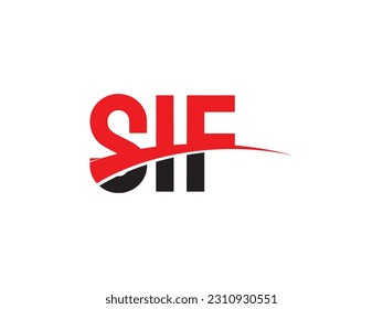 Ilustración del vector de diseño del logotipo inicial de la letra SIF