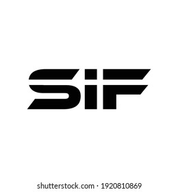 SIF Letter Logo Design Vector