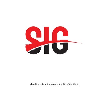 SIG Letter Initial Logo Design Vector Illustration