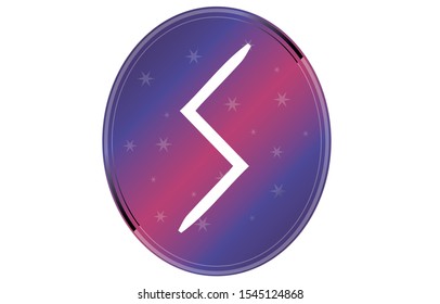 Sigel runes symbol vector images