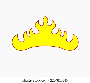 Siger Lampung vector, a typical icon of the Lampung region. regions in Indonesia