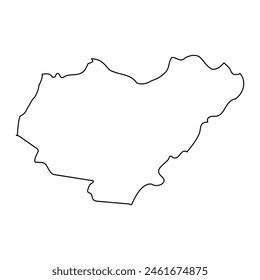 Siggiewi District map, administrative division of Malta. Vector illustration.