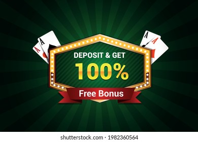 Sigh up Bonus casino banner, first deposit bonus, register now bonus