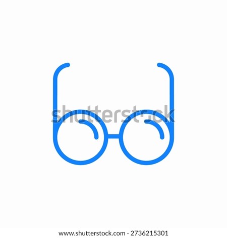 sight glasses icon sign vector
