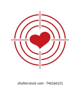 Sight and heart icon.