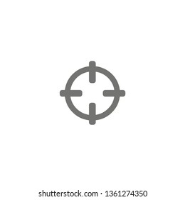 Sight icon. Flat design