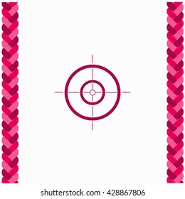 Sight icon Flat Design. Isolated Illustration.