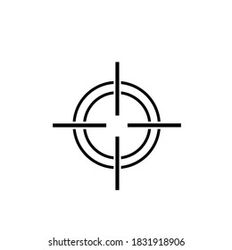 Sight icon on white background