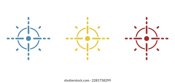 icono de visión en fondo blanco, ilustración vectorial