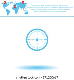 Sight  icon. Vector design.