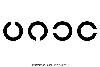 Sight marks (top, bottom, left and right empty sets)
