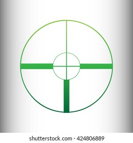Sight sign. Green gradient icon