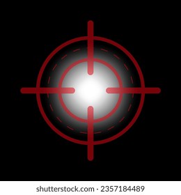 Sight sign illustration. Vector illustration. EPS 10.