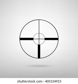 Sight sign. Vector illustration