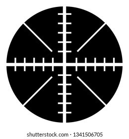 Sight sniper icon. Simple illustration of sight sniper vector icon for web design isolated on white background