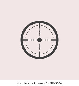 Sight web icon. Isolated illustration