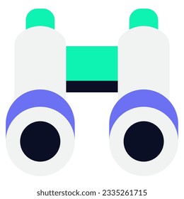 Sightseeing Binoculars Icons can be used for uiux, infographic, etc