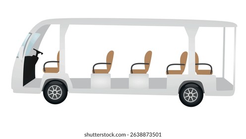 Sightseeing bus open. vector illustration