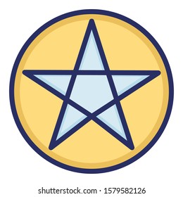 
Sigil of Baphomet Isolated Vector icon which can easily modify or edit
