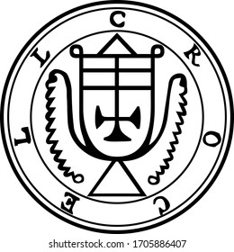 Sigil of Crocell. Goetia demon