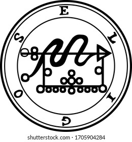 Sigil of Eligos. Goetia demon