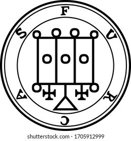 Sigil of Furcas. Goetia demon