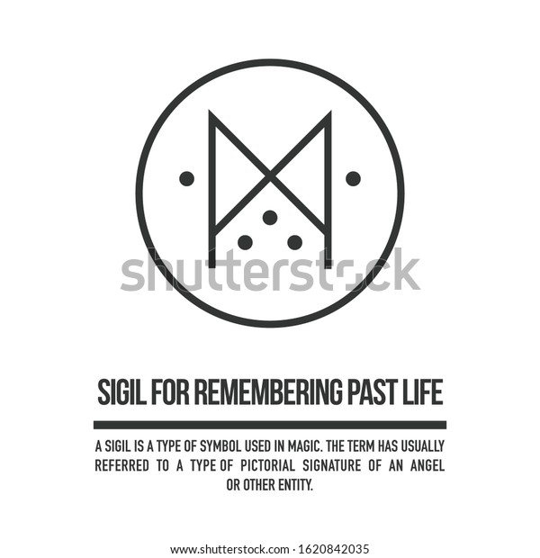 Sigil Remembering Past Life Past Lives Stock Vector Royalty Free 1620842035