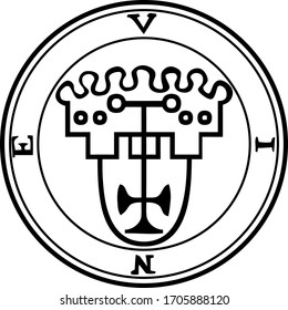 Sigil of Vine. Goetia demon