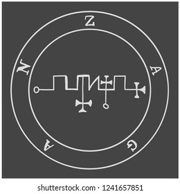 Sigils from the Goetia . Magical Amules. Sacred geometry. Can be used as tattoo, logos and prints.