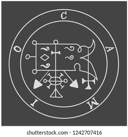 Sigils from the Goetia . Magical Amules. Sacred geometry. Can be used as tattoo, logos and prints.