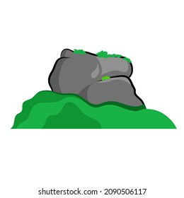 sigiriya rock fortress sri lanka vector illustration Flat design style Logo Icon Clipart