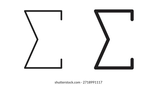 Sigma icon for mobile app, editable designs