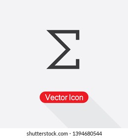 Sigma Icon Vector Illustration Eps10